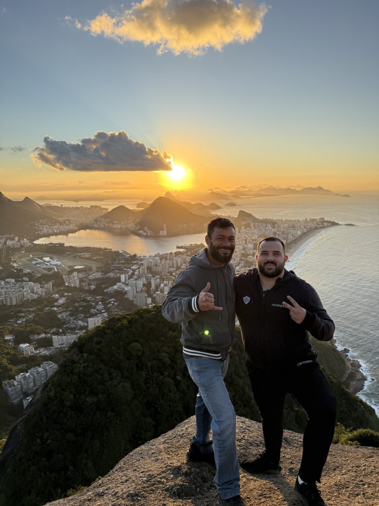 Coucher de soleil au Morro Dois Irmãos