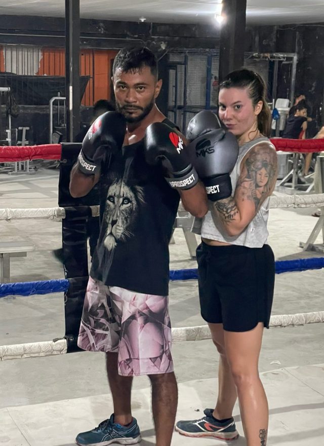 Boxe avec Bruce